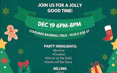 Christmas at the field – December 19th, 6pm-8pm