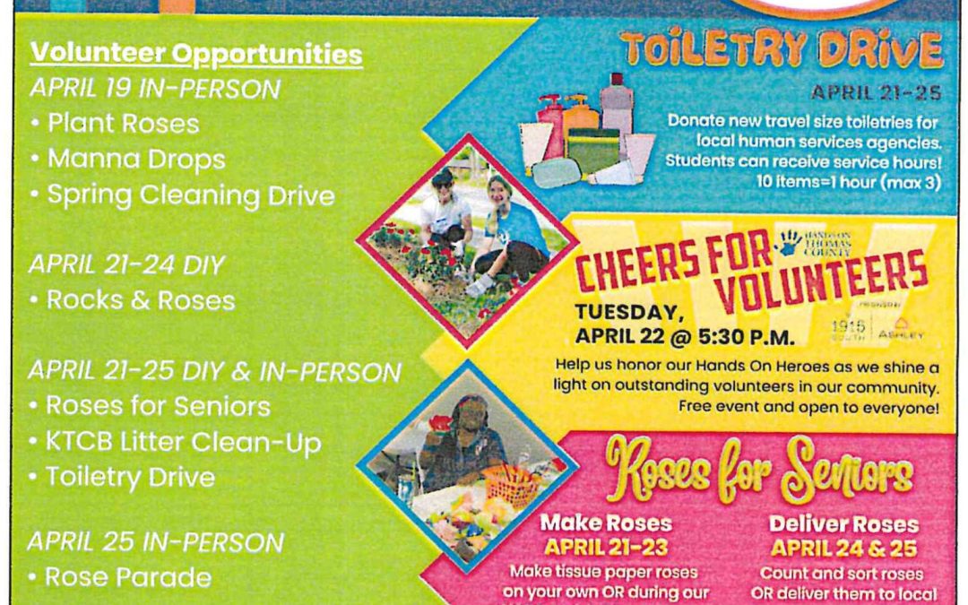 Volunteer Week April 19th – 26th